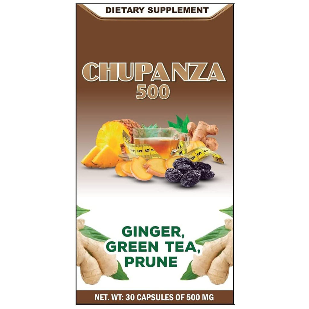 ChuPanza 30 Capsules Ginger, Green Tea, Prune, Artichoke, Tejocote Root